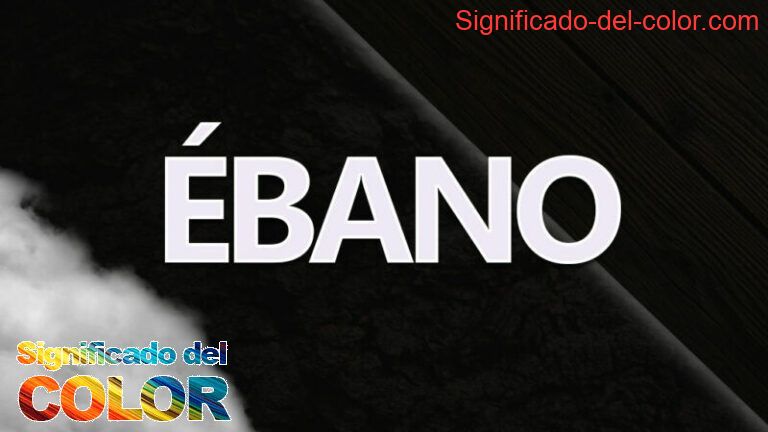 Color ébano 🤔 Significado y psicología